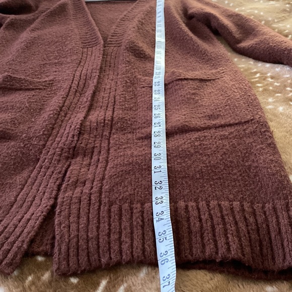Roolee Brown Open Long Cardigan Size Small - Picture 7 of 8
